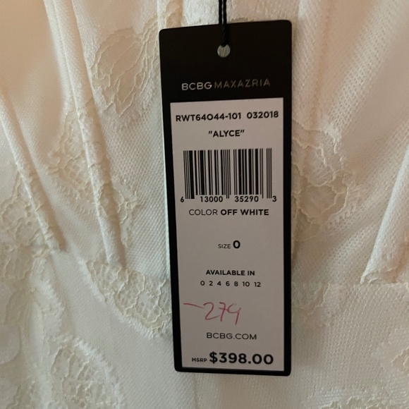 BCBG Black and White Maxi Dress
